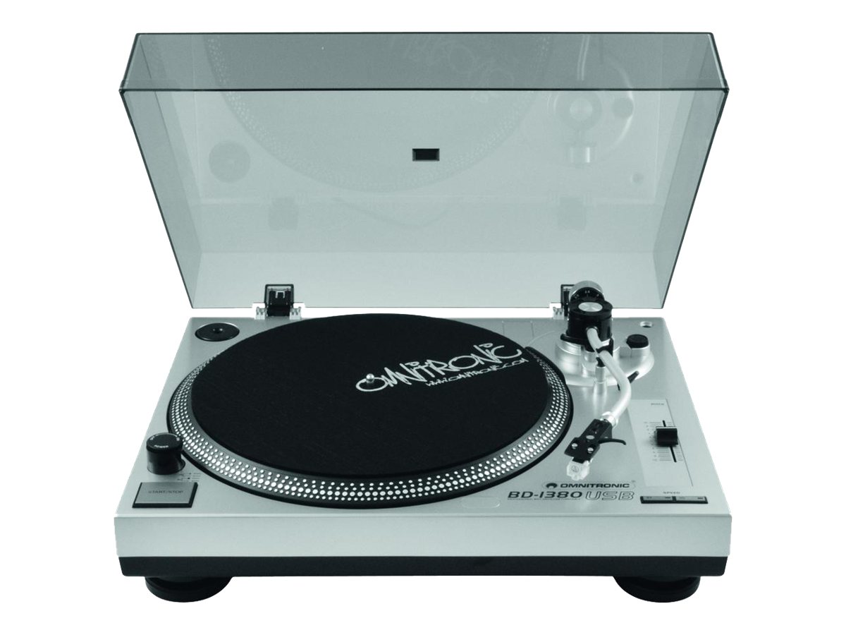 Omnitronic BD-1380 Pladespiller Sølv