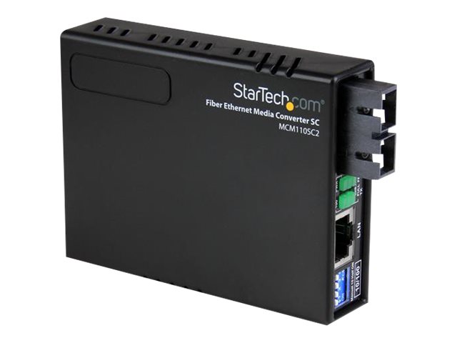 StarTech.com Multi Mode Fiber Media Converter SC 2 km Fibermedieomformer Ethernet Fast Ethernet