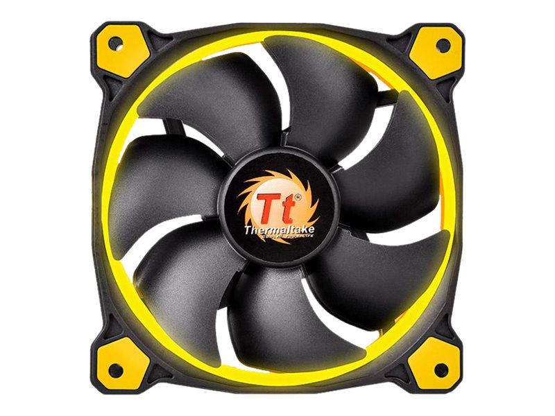 Thermaltake Riing 14 LED Fan 1-pack Sort Gul 140 mm
