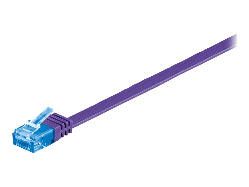 goobay CAT 6a Ikke afskærmet parsnoet (UTP) 50cm Patchkabel Lilla