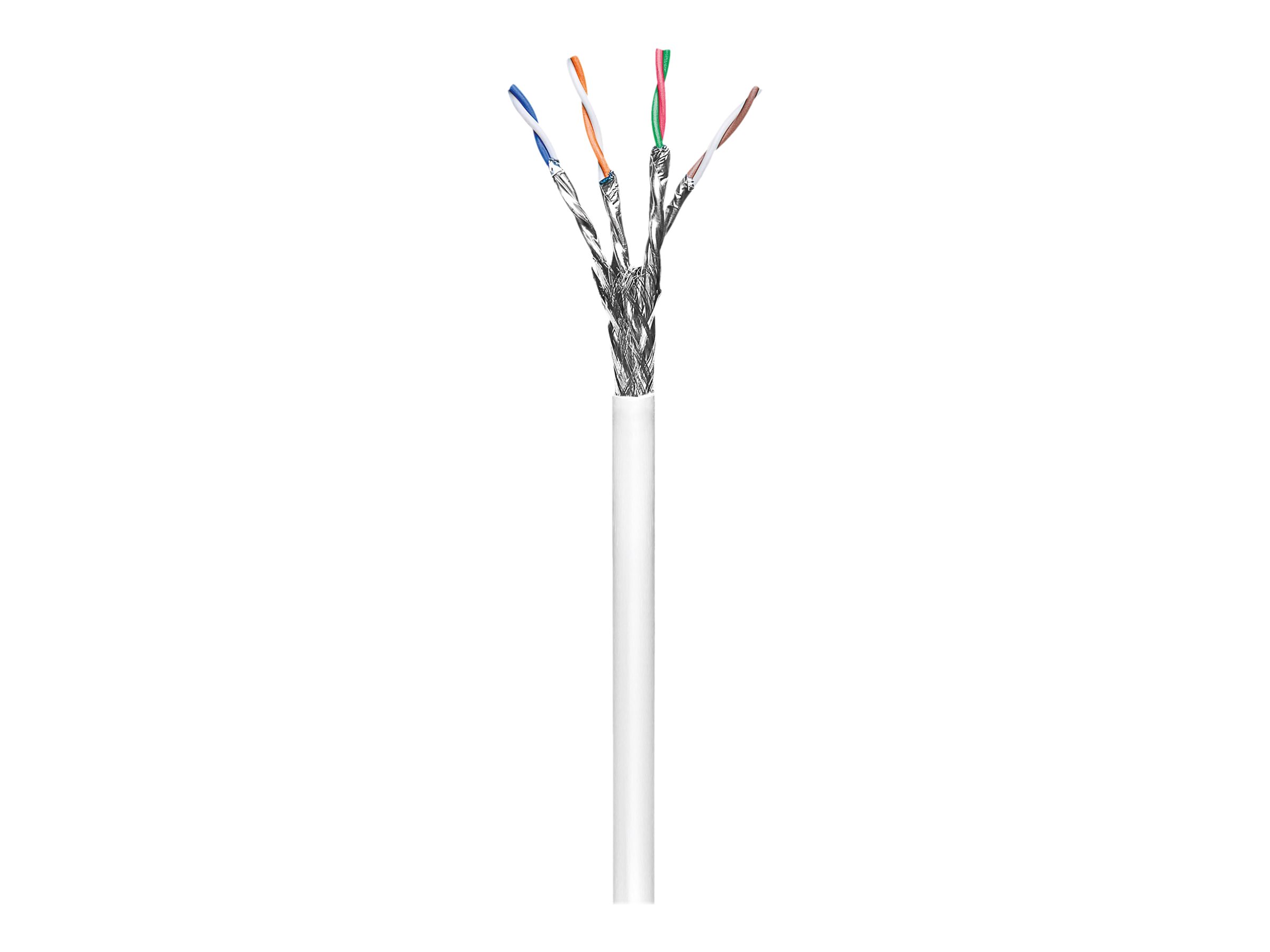 goobay CAT 6 SFTP, PiMF 100m Bulkkabel Hvid