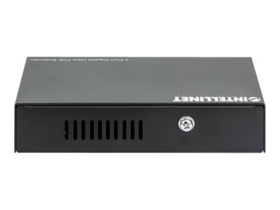 Intellinet 4-Port Ultra Extender, Adds up to 100 m (328 ft.) to Range, 90 W Power Budget, Four PSE Ports up to 30 W Output, IEEE 802.3bt/at/af Compliant, Metal Housing Netværk/strømforlænger