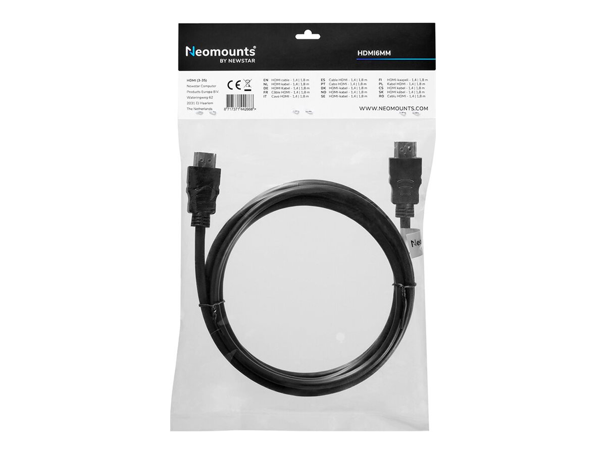 Neomounts HDMI-kabel 2m Sort