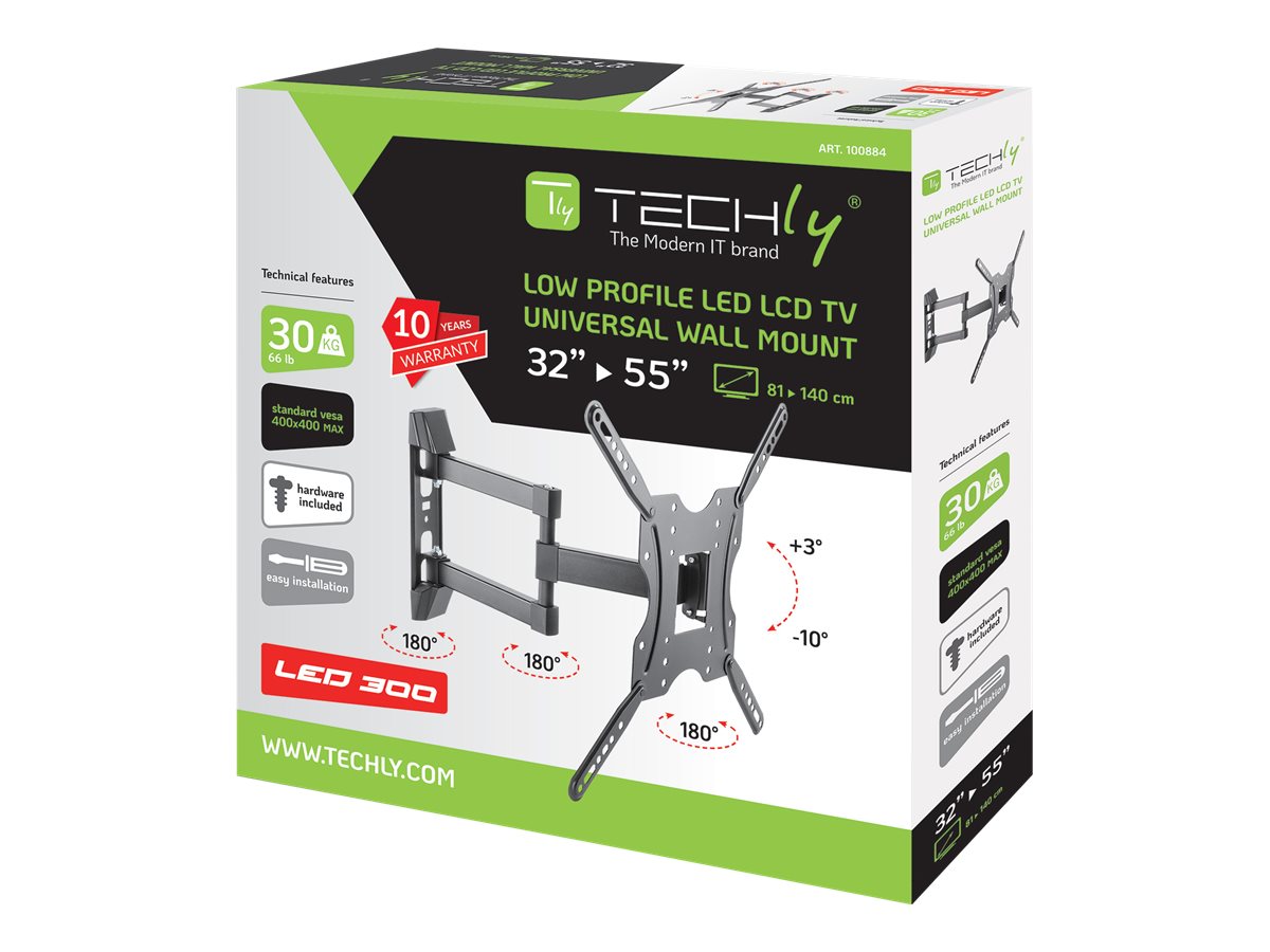 TECHly beslag - for LCD display - sort