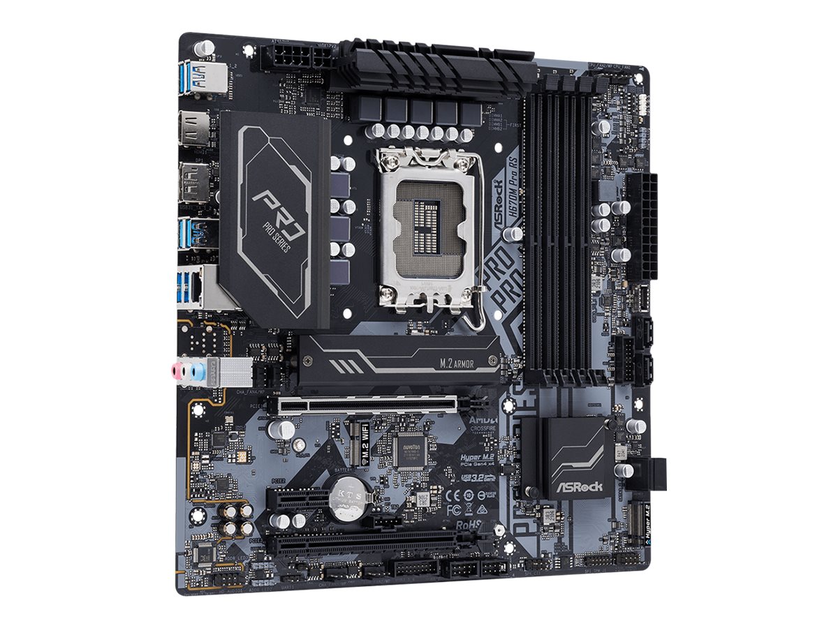 ASRock H670M Pro RS Micro-ATX LGA1700 Intel H670