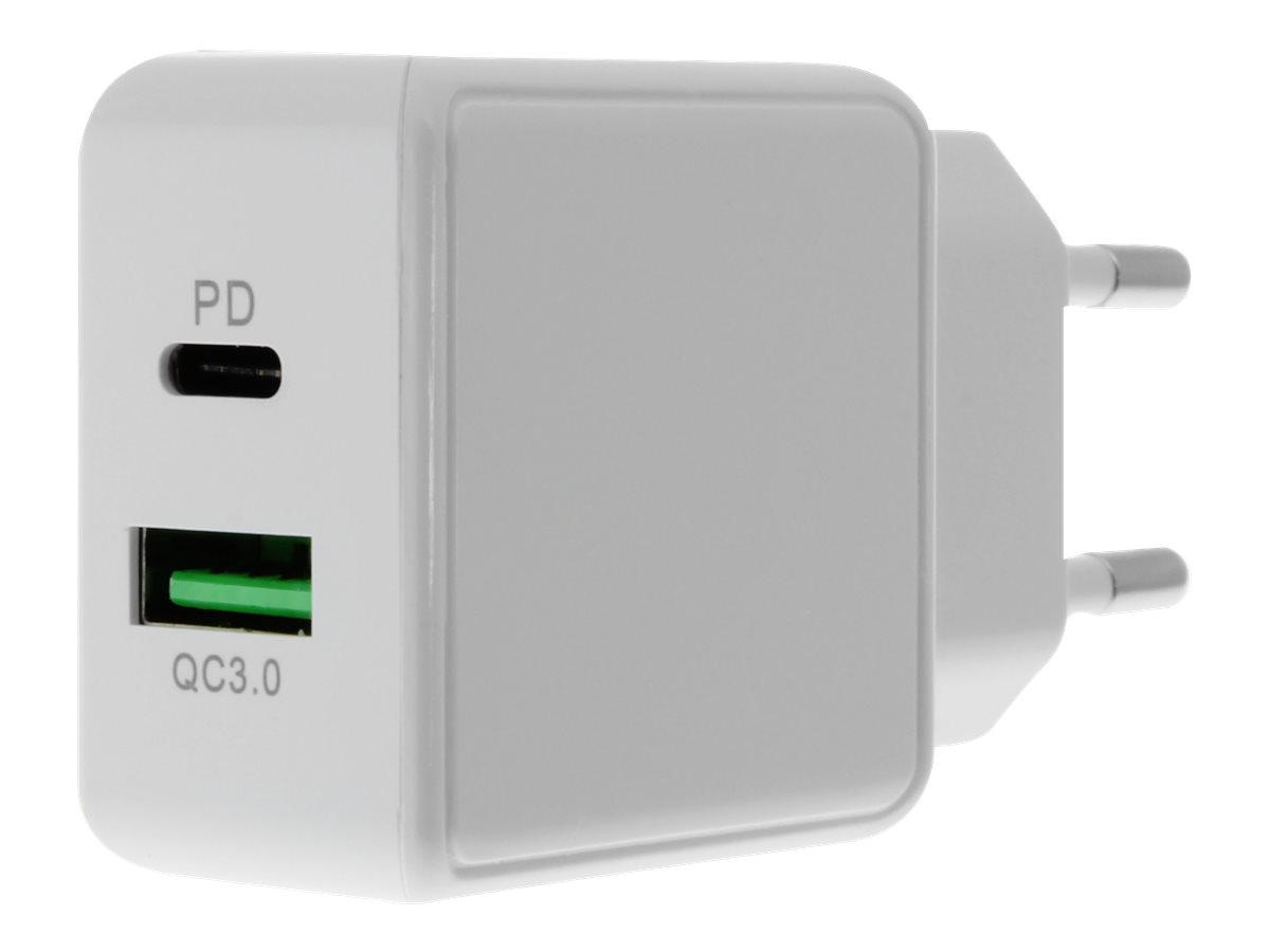 WALLCHARGER USB-C/USB-A PD3.0/QC.3.0 25W