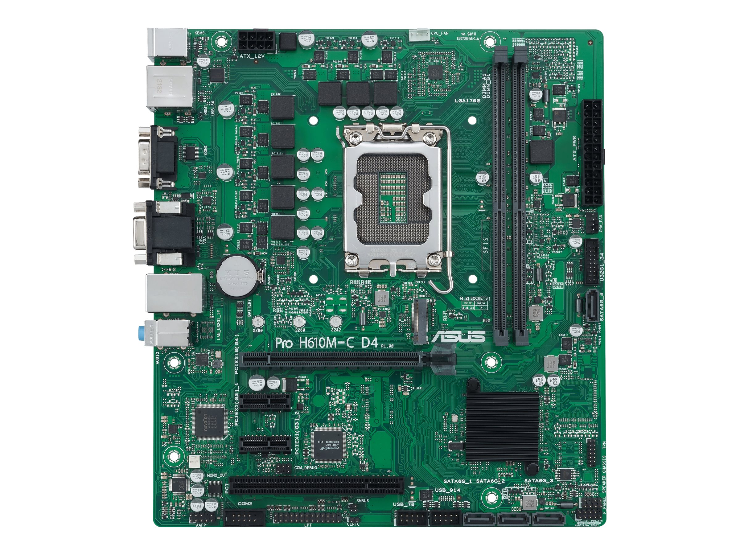 ASUS PRO H610M-C D4-CSM Micro-ATX LGA1700 Intel H610