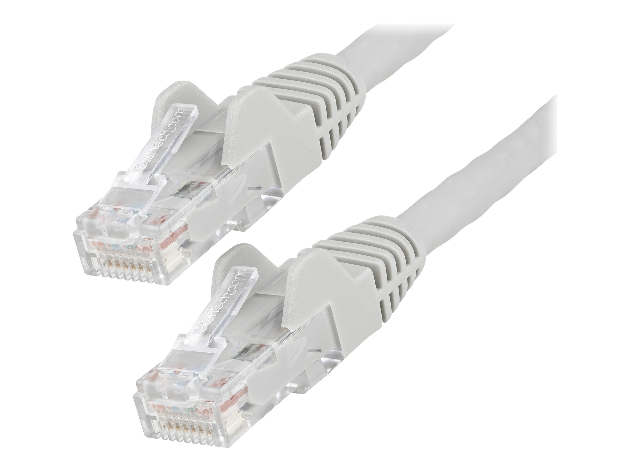 StarTech.com 15m LSZH CAT6 Ethernet Cable, 10 Gigabit Snagless RJ45 100W PoE Network Patch Cord with Strain Relief, CAT 6 10GbE UTP, Grey, Individually Tested/ETL, Low Smoke Zero Halogen - Category 6 - 24AWG CAT 6 Ikke afskærmet parsnoet (UTP) 15m Patchka