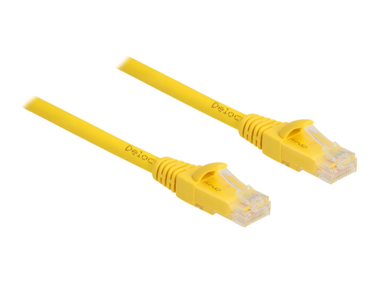 DeLOCK CAT 6a Ikke afskærmet parsnoet (UTP) 50cm Patchkabel Yellow