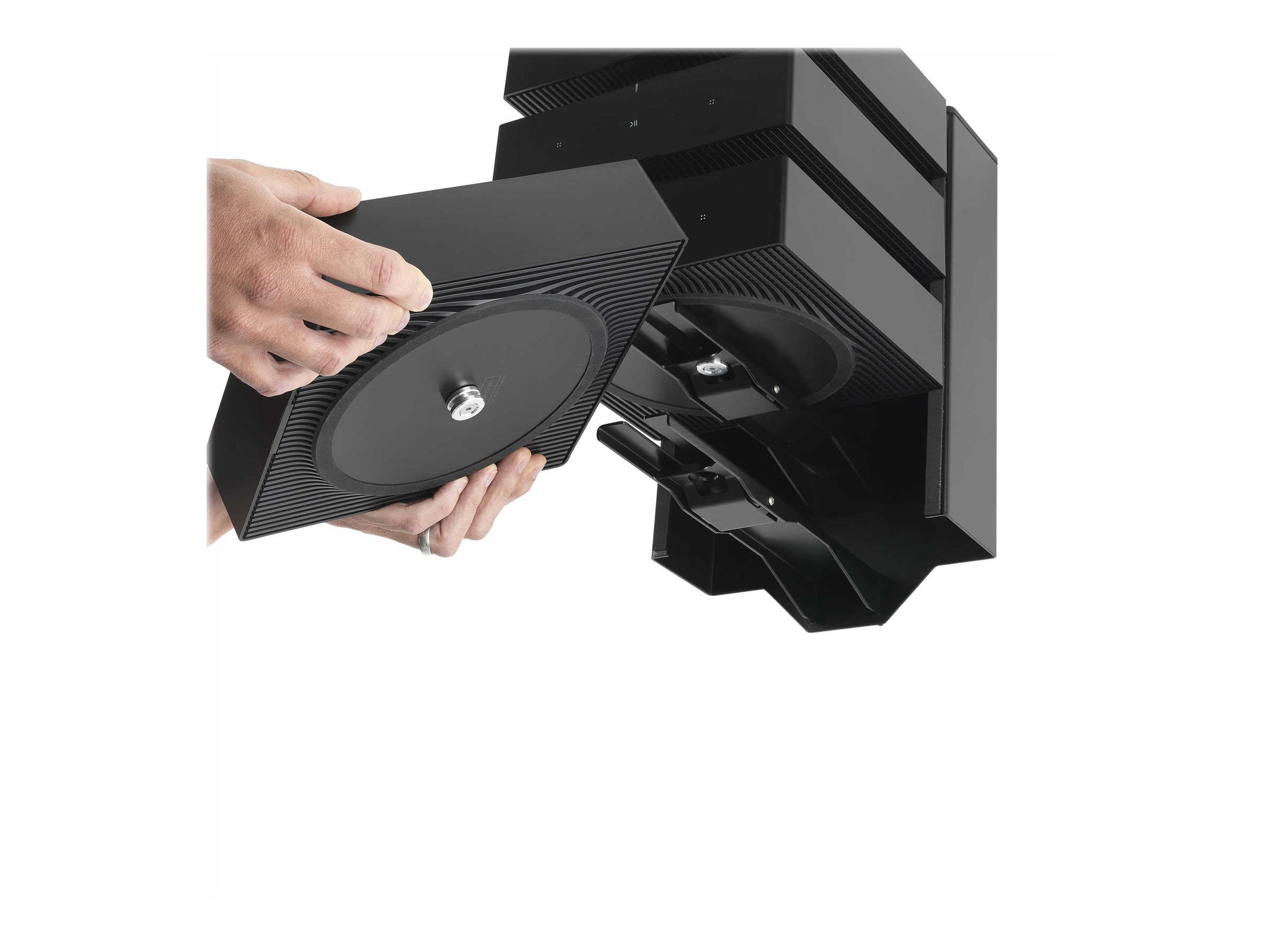Flexson Dock for 4 Sonos Amps, Single, Black
