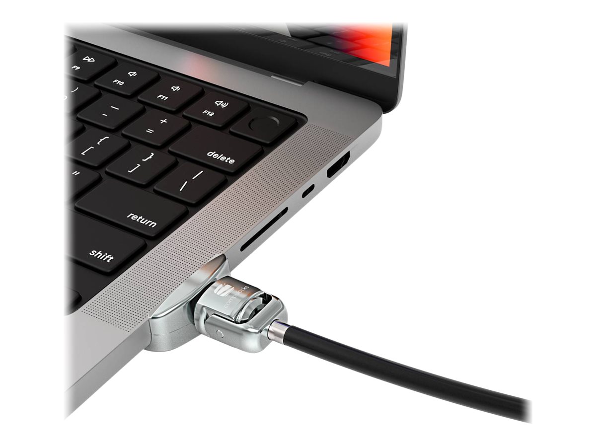 Compulocks MacBook Pro M1 14-inch Lock Adapter With Key Lock Adapter til låsning af slot for sikkerhed