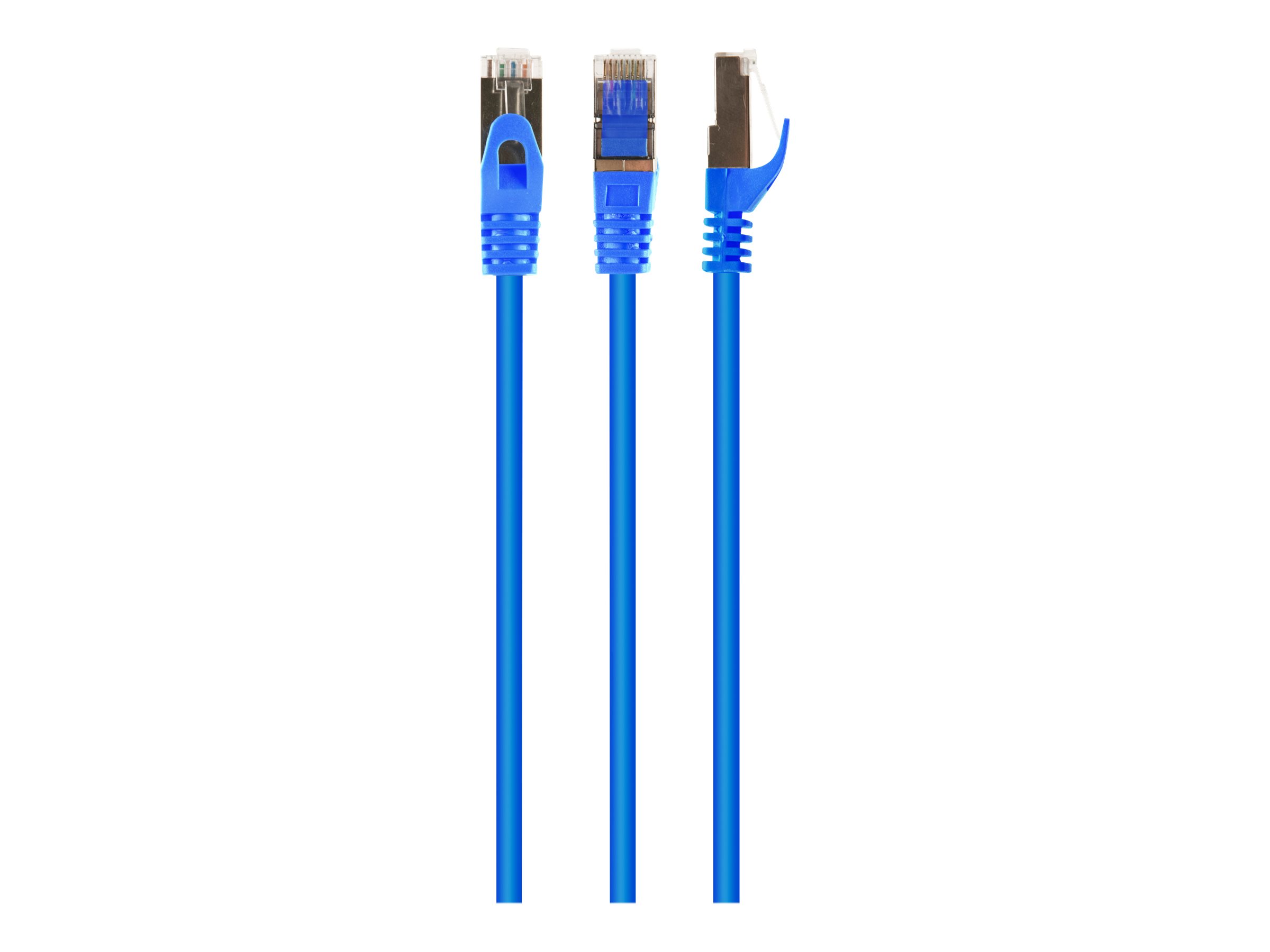 Cablexpert CAT 6a Kabel med afskærmning med folie og kobberfletning (SFTP 3m Patchkabel Blå