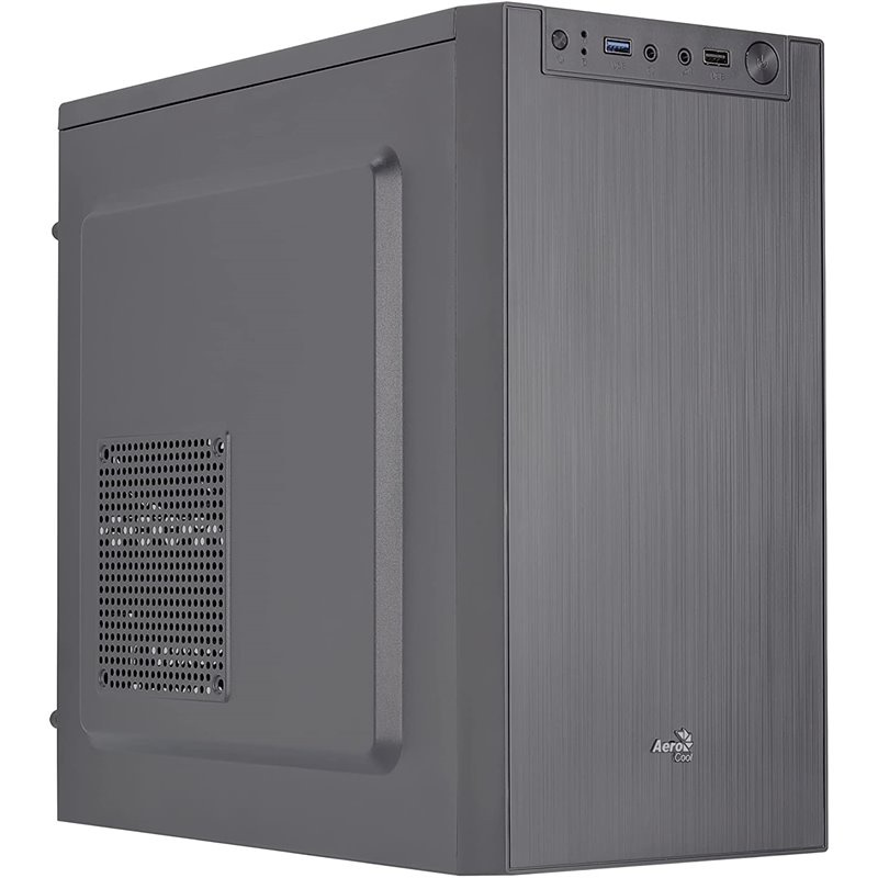 Aerocool CS-108 S-BK-v1 Tårn micro-ATX Ingen Strømforsyning Grå