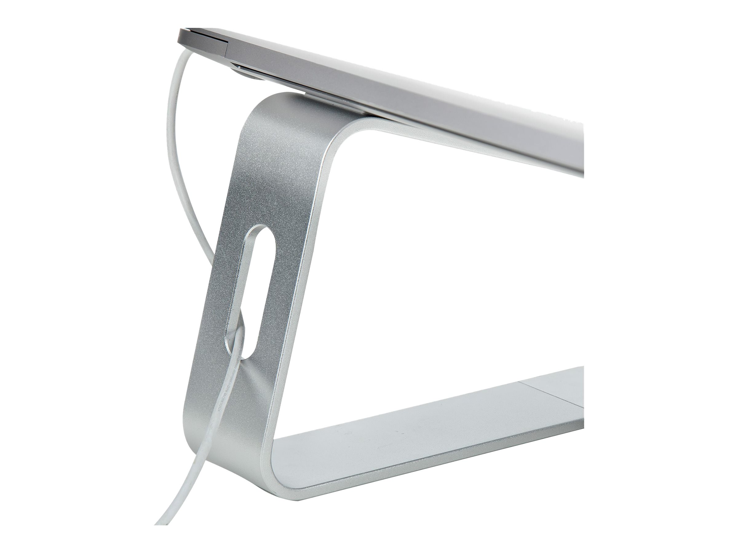 StarTech.com Laptop Stand for Desk, 5kg/11lb, Aluminum, Silver, Ergonomic (LAPTOP-STAND-SILVER) Stander