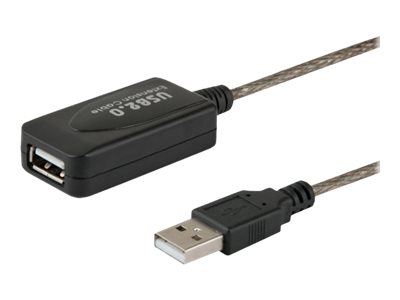 SAVIO CL-130 USB forlængerkabel 10m Sort