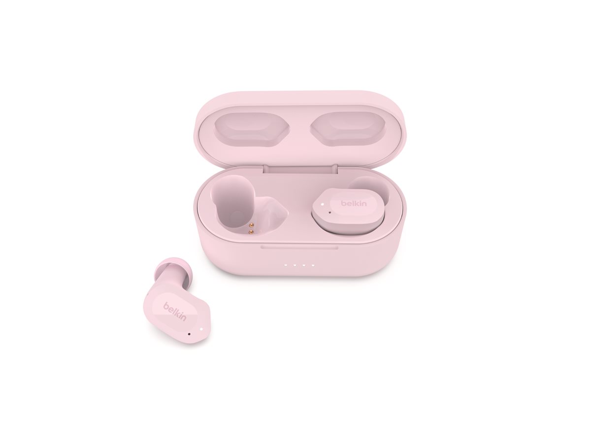 Belkin SoundForm Play Trådløs Ægte trådløse øretelefoner Pink