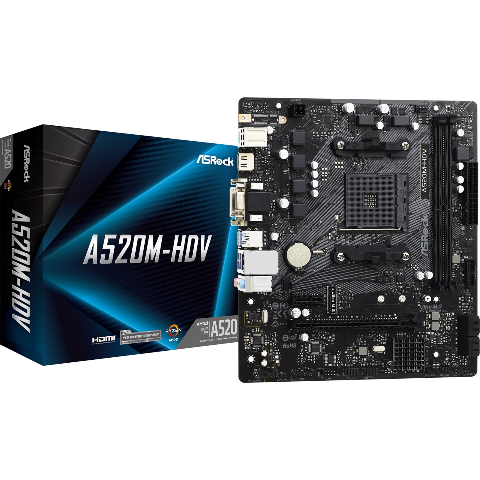 AMD Ryzen 5 4500 / 3.6 GHz processor CPU - 6 kerner 3.6 GHz - AMD AM4 - AMD Boxed