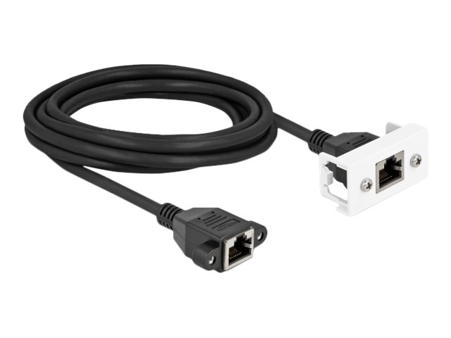 DeLOCK CAT 6a S/FTP 3m Netværkskabel Sort/hvid