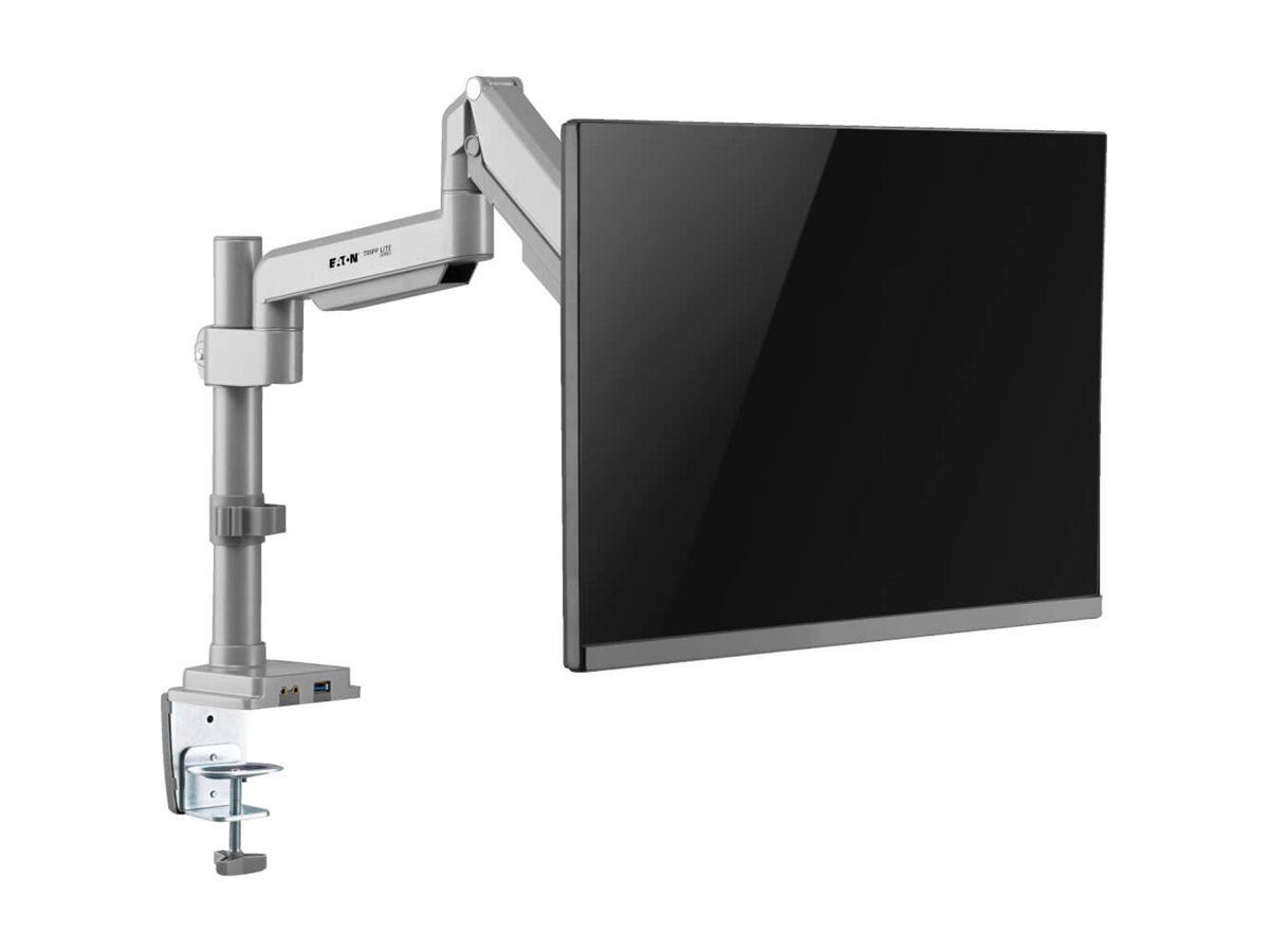 Eaton Tripp Lite Series Single-Display Flex-Arm Desktop Clamp for 17 to 32 Flat-Screen Displays - USB and Audio Ports, Aluminum Monteringssæt Monitor 17-32