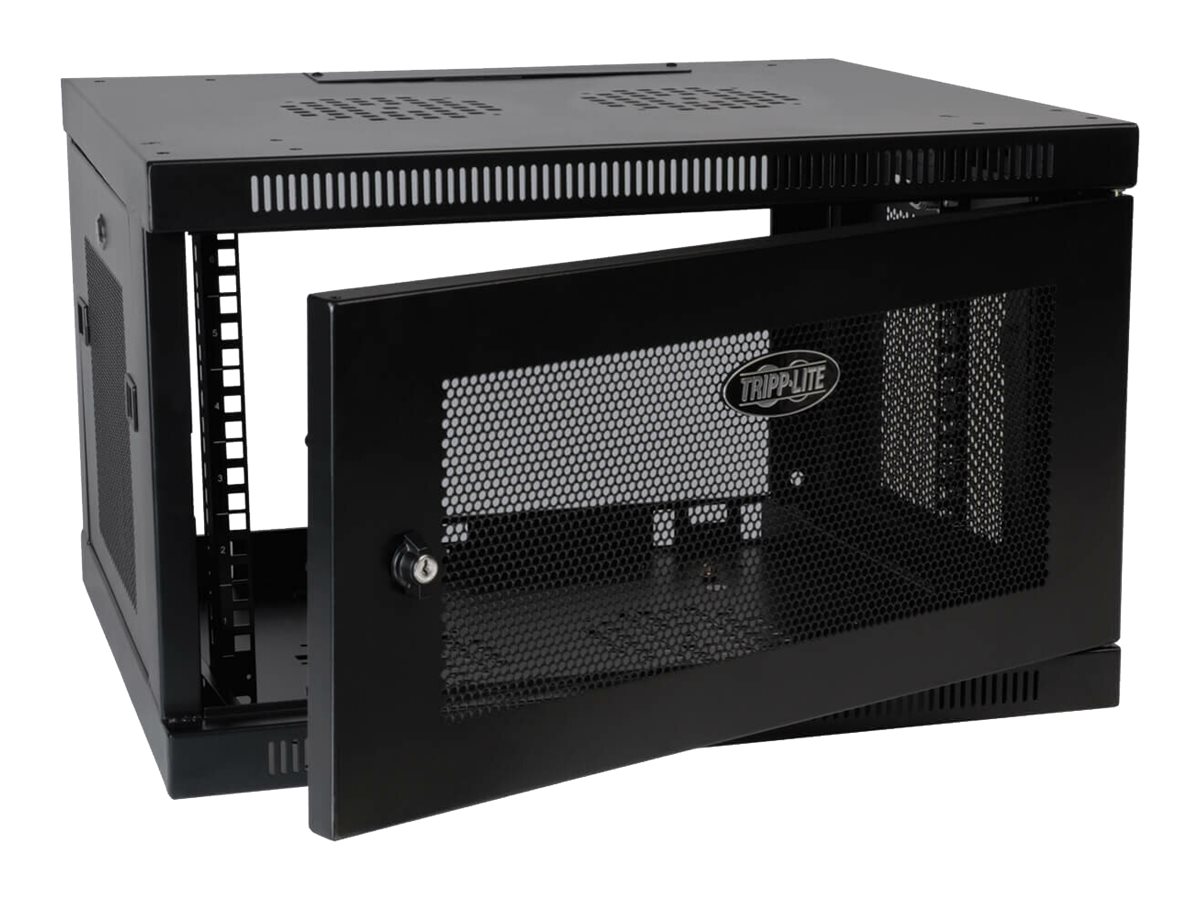 Eaton Tripp Lite Series 6U Wall Mount Rack Enclosure Server Cabinet Switch Depth Deep Rack Sort