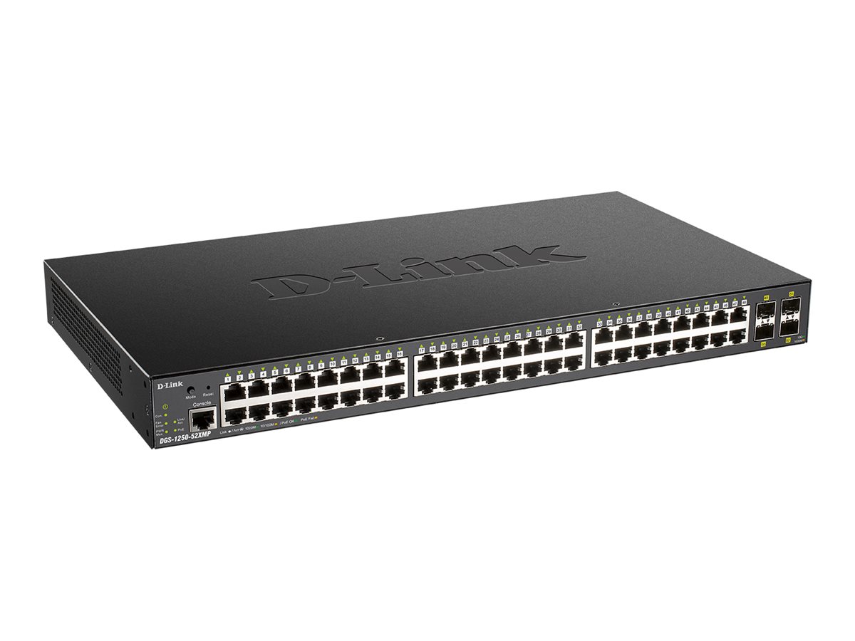 D-Link DGS 1250-52XMP Switch 52-porte Gigabit PoE