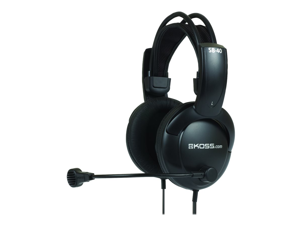 Koss SB 40 Kablet Høretelefoner Sort