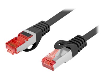Lanberg PCF6-10CU CAT 6 Foldet uskærmet snoet par (F/UTP) 1.5m Patchkabel Sort