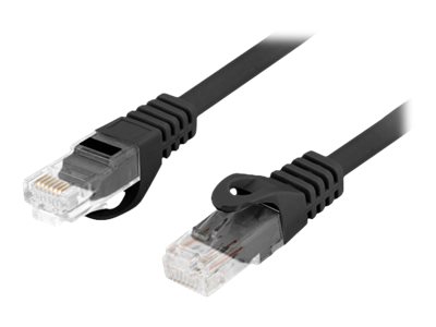 Lanberg PCU6-10CU CAT 6 Ikke afskærmet parsnoet (UTP) 25cm Patchkabel Sort