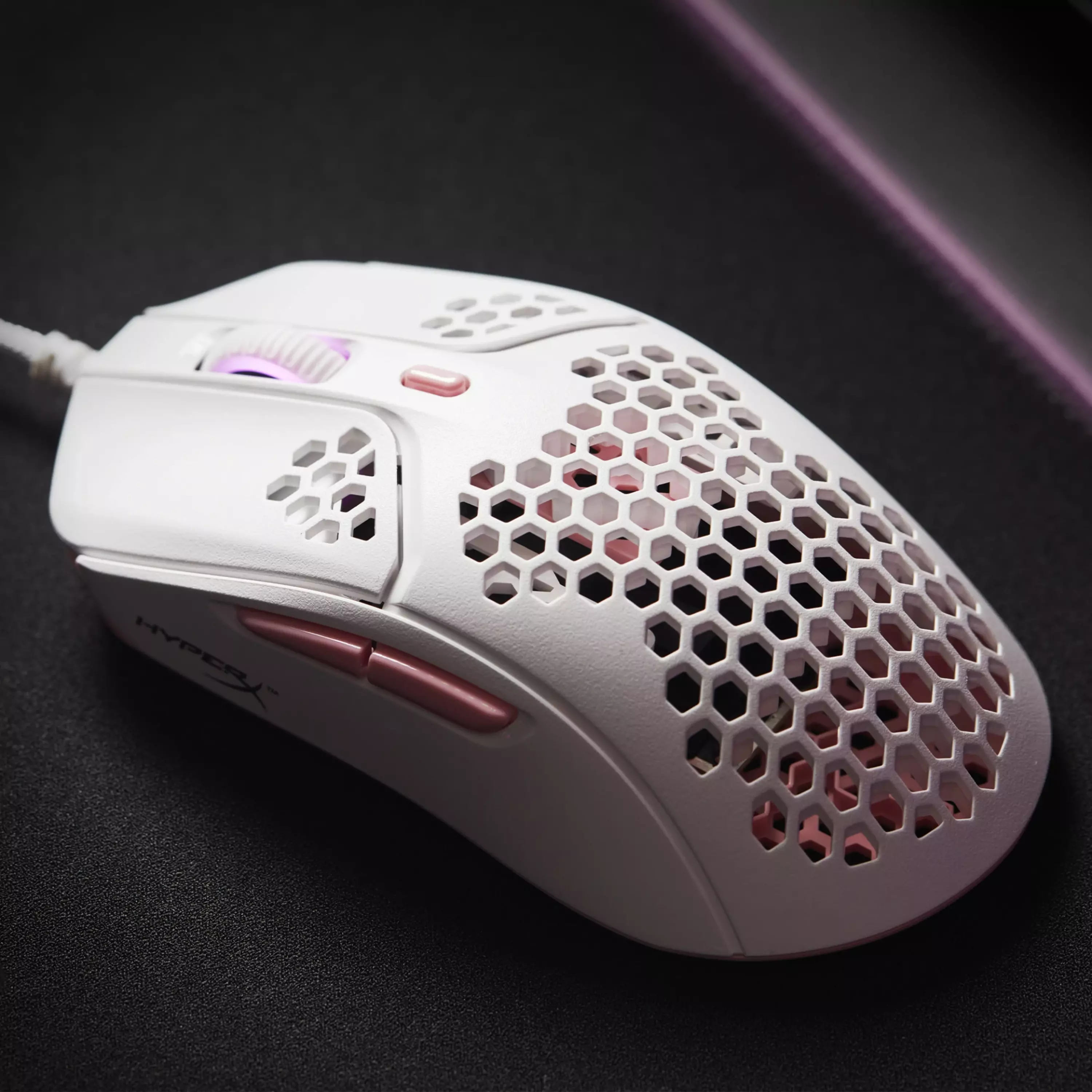 HyperX Pulsefire Haste Optisk Kablet Sort Rød