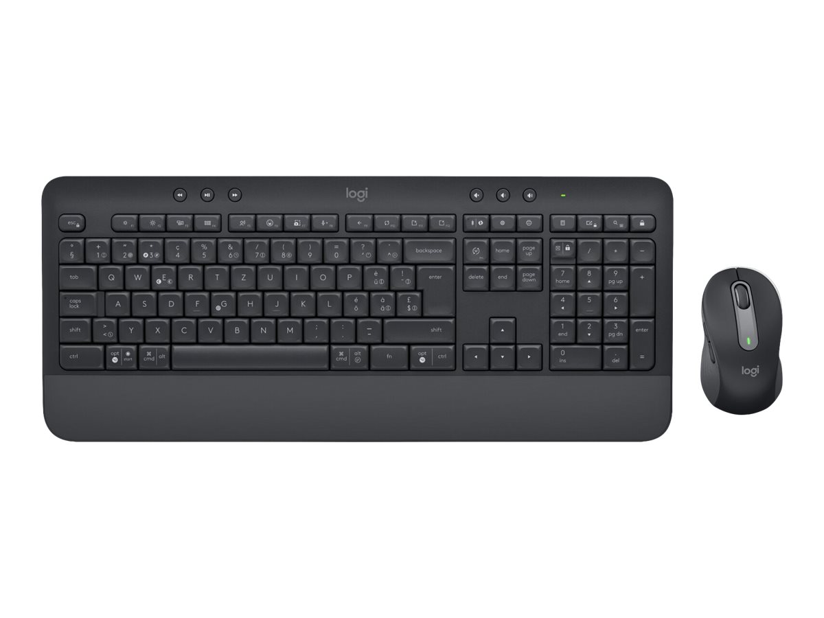 Logitech Signature MK650 Combo for Business Sæt med mus og tastatur Pressestempel Trådløs Tysk