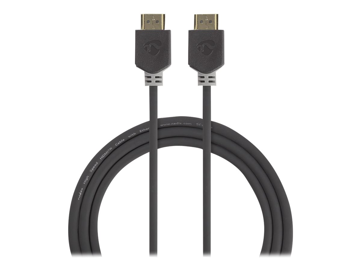 Nedis HDMI-kabel med Ethernet 3m Sort