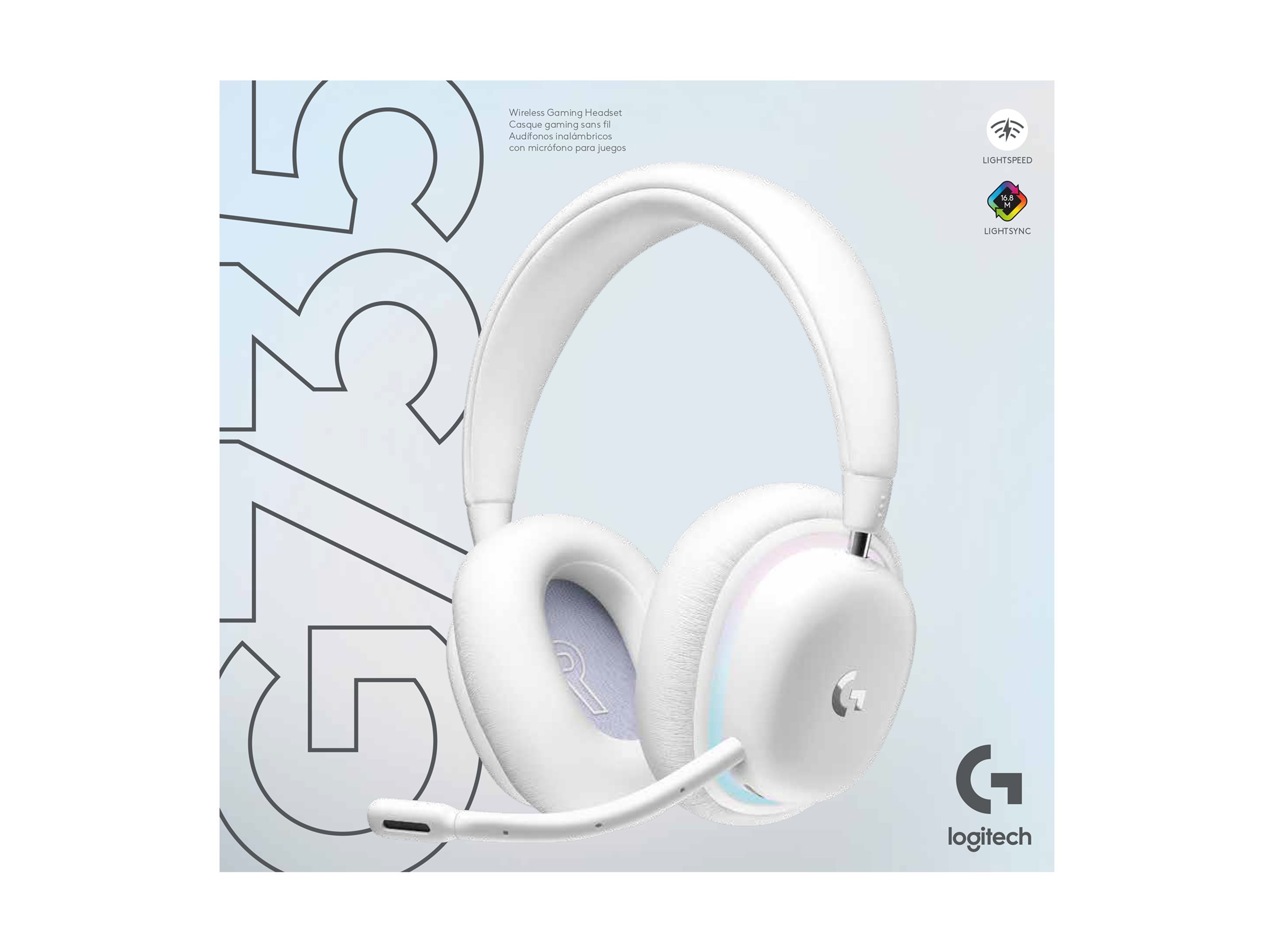 Logitech G G735 Trådløs Høretelefoner Hvid