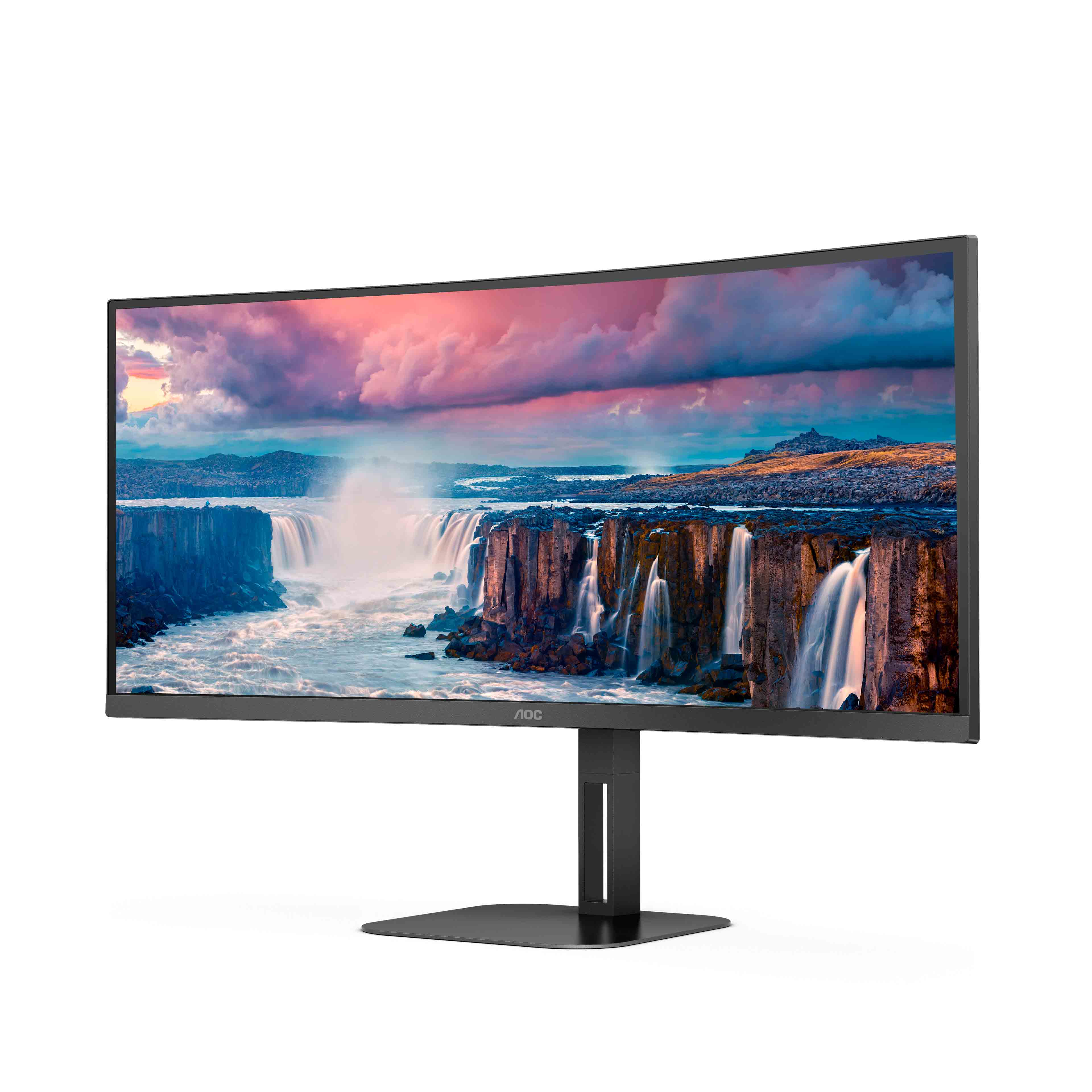 AOC Value-line CU34V5C/BK 34 3440 x 1440 (UltraWide) HDMI DisplayPort USB-C 100Hz Dockingskærm