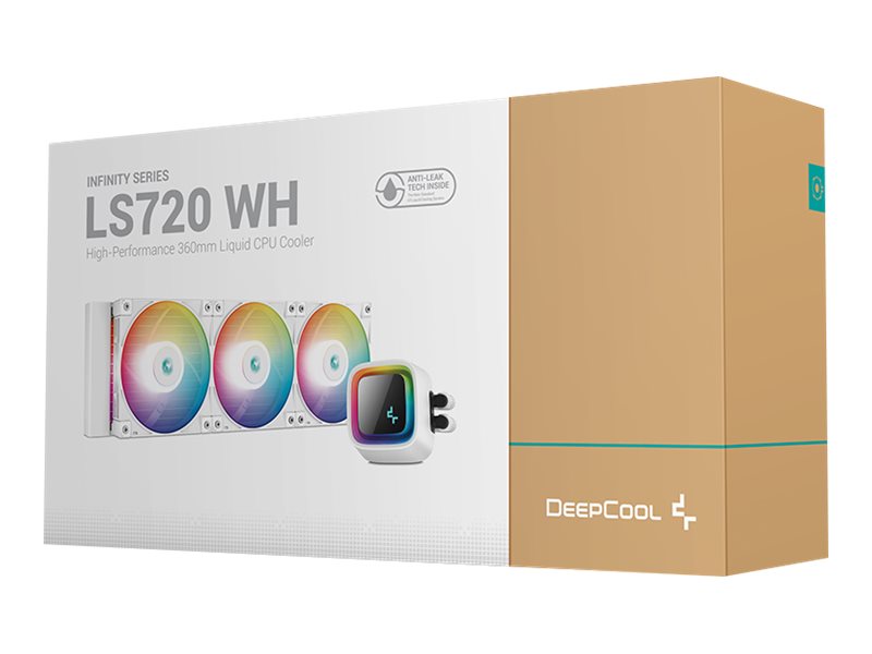 Deepcool LS720 WH Processors flydende kølesystem 1-pack Hvid 120 mm