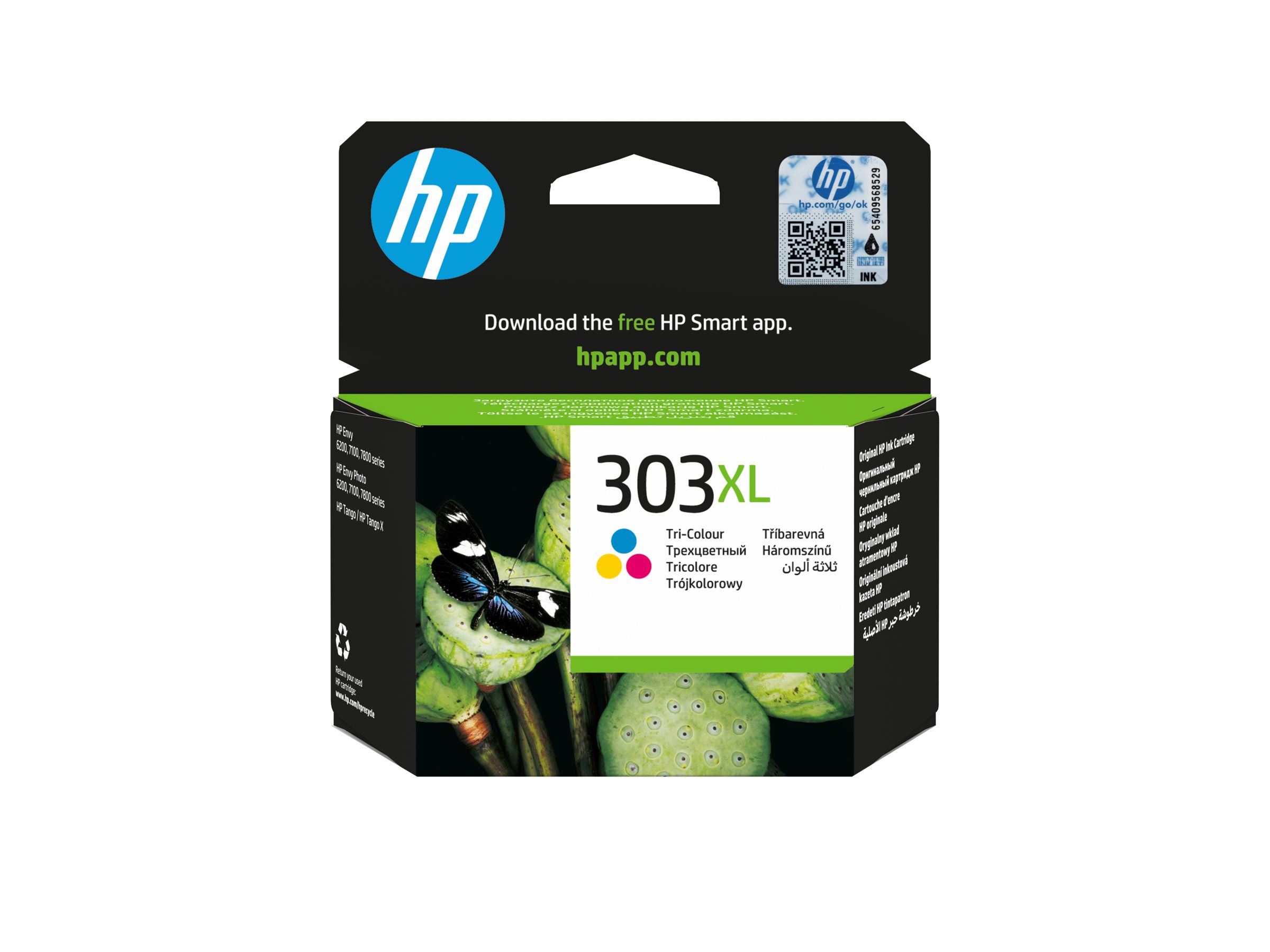 HP 303XL Farve (cyan, magenta, gul) 415 sider