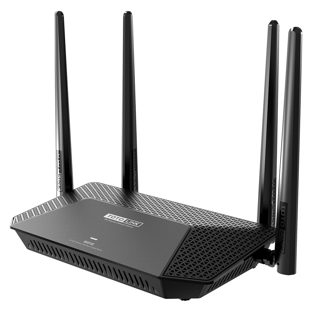 Totolink X2000R Trådløs Router AX1500 Sort Wi-Fi 6