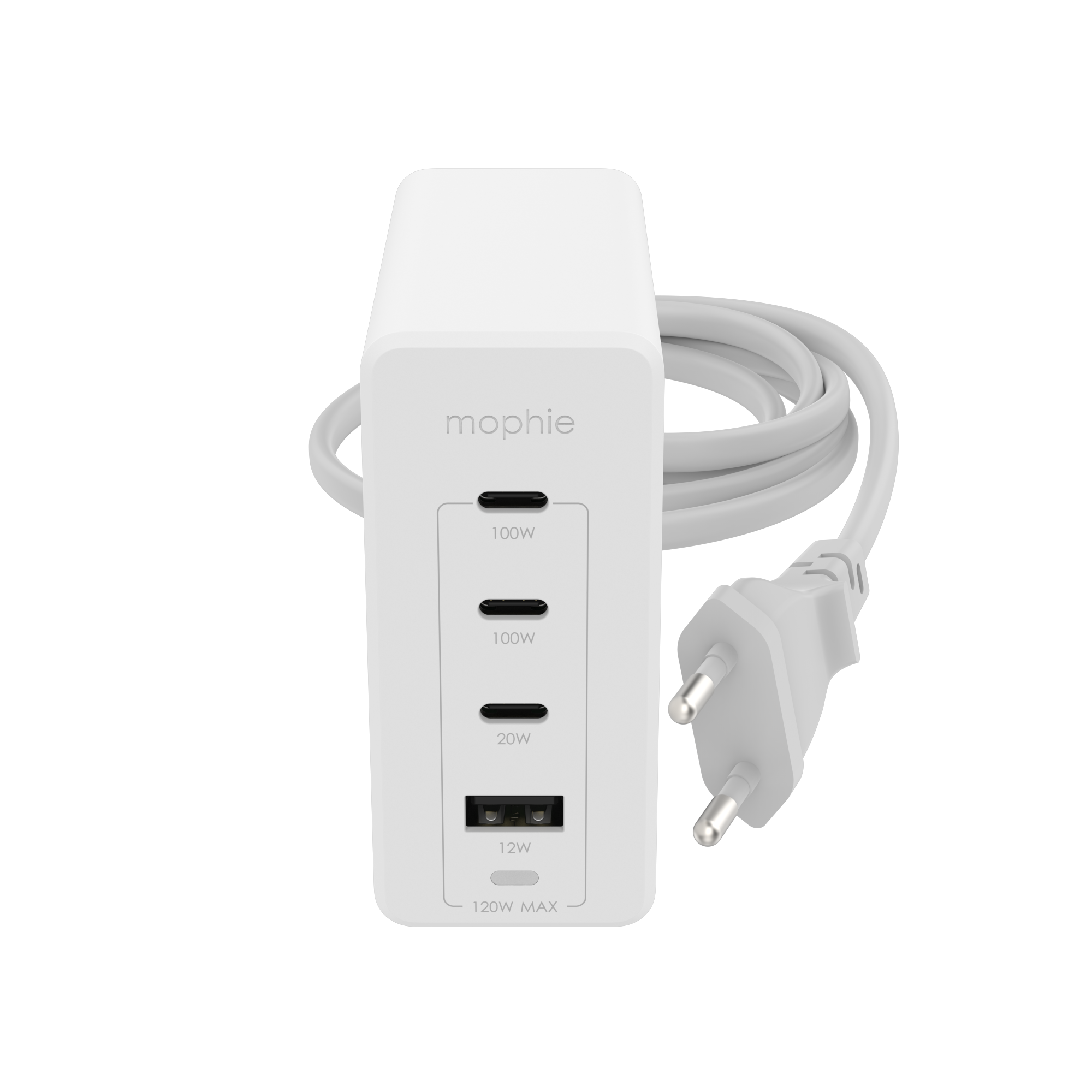 mophie 409909309 oplader til mobil enhed Laptop, Smartphone, Tablet Hvid Vekselstrøm Hurtig opladning Indendørs