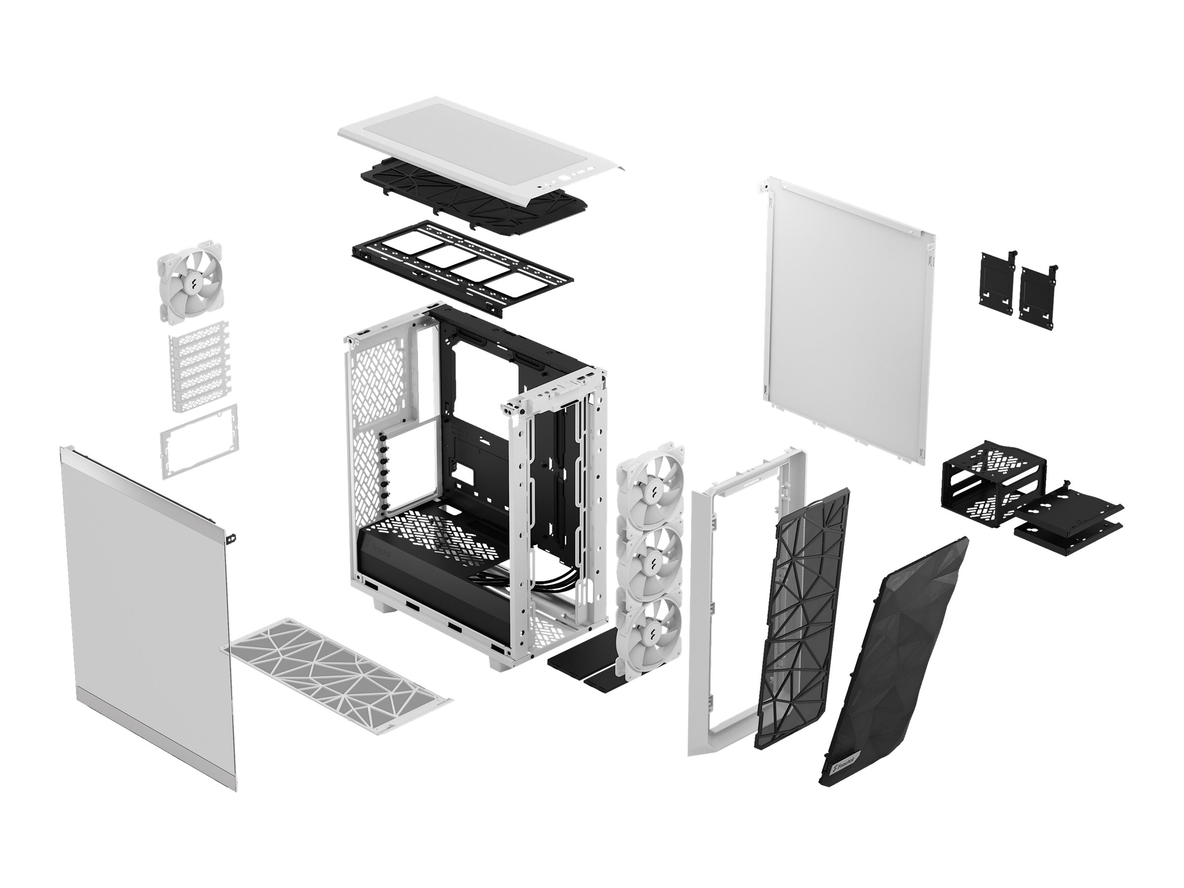 Fractal Design Meshify Meshify 2 Compact Tower ATX Hvid