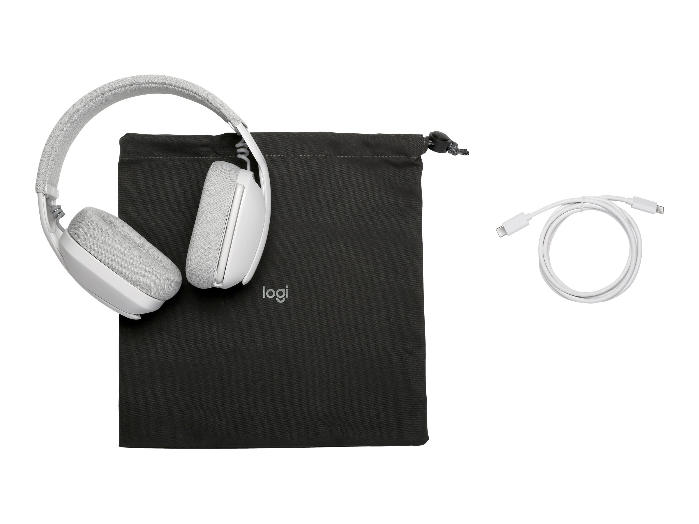 Logitech Zone Vibe 100 Trådløs Høretelefoner Hvid