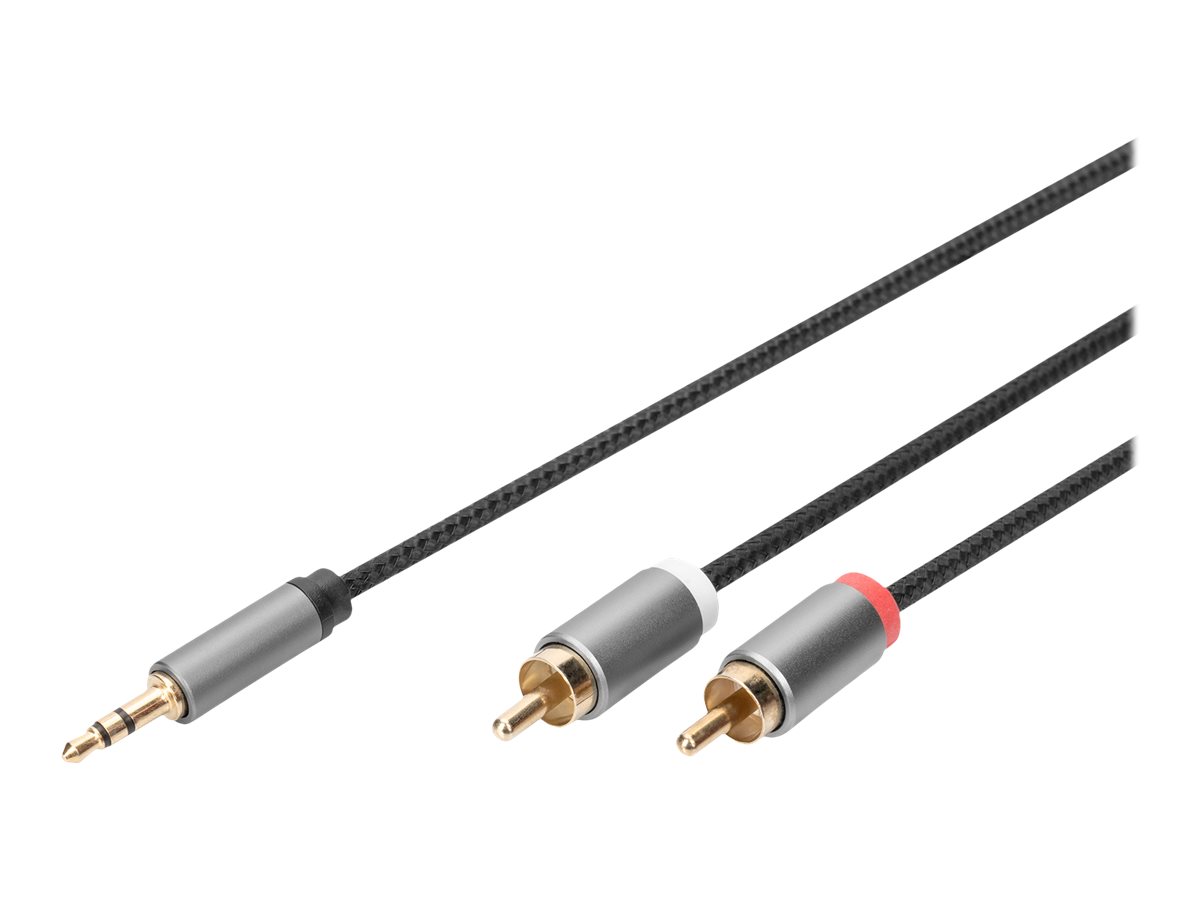 DIGITUS Audiokabel 1m Sort