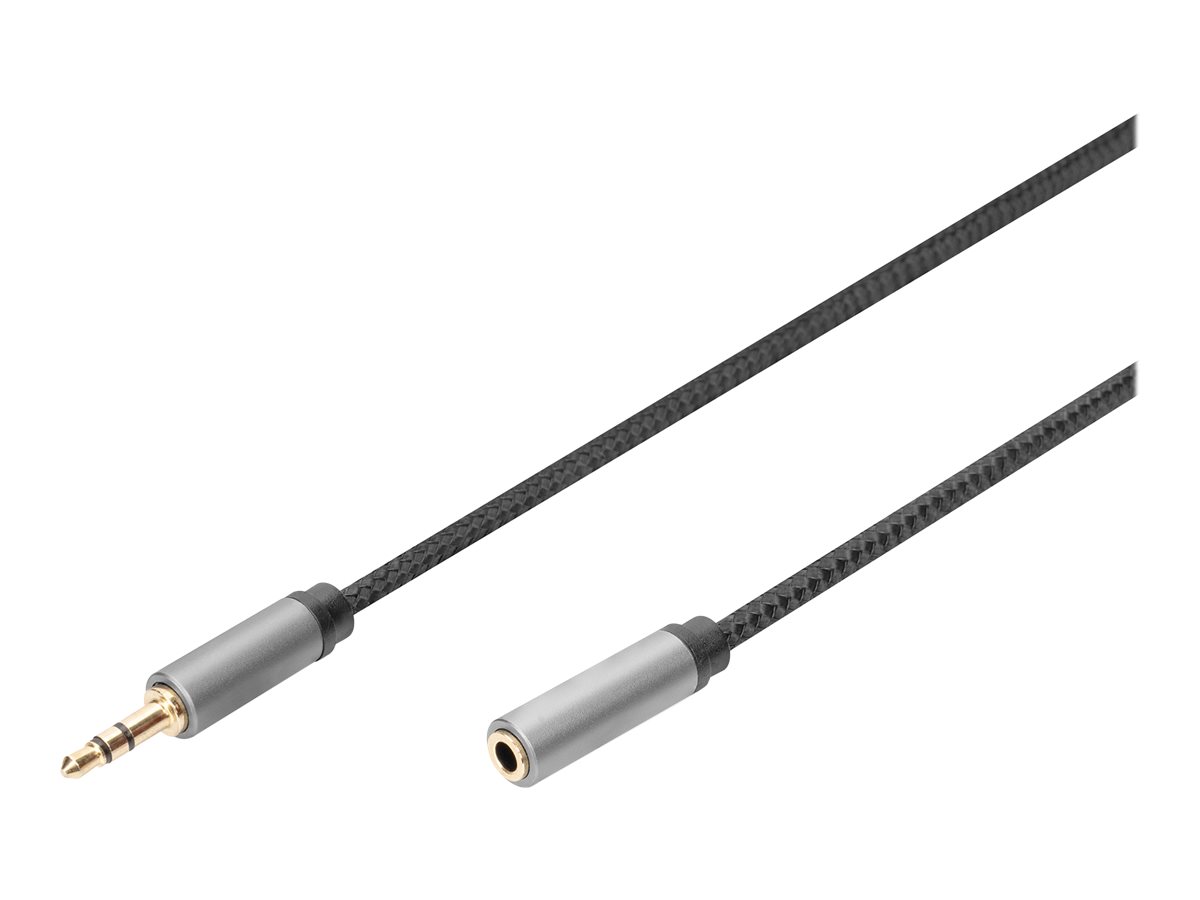 DIGITUS Audiokabel 1.8m Sort