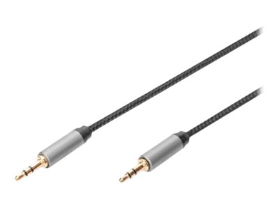 DIGITUS Audiokabel 1m Sort