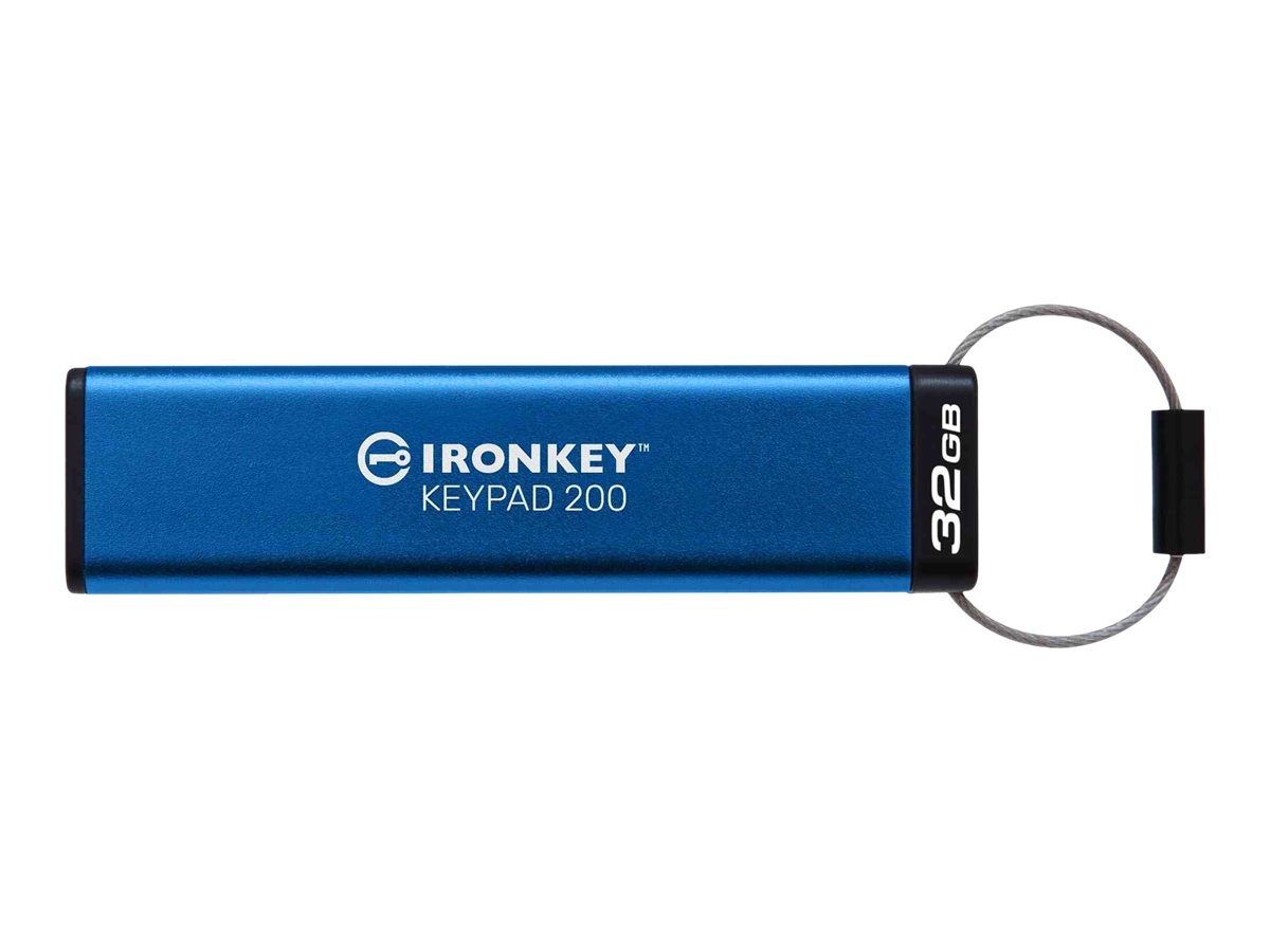 Kingston IronKey Keypad 200 32GB USB 3.2 Gen 1 USB stick Blå