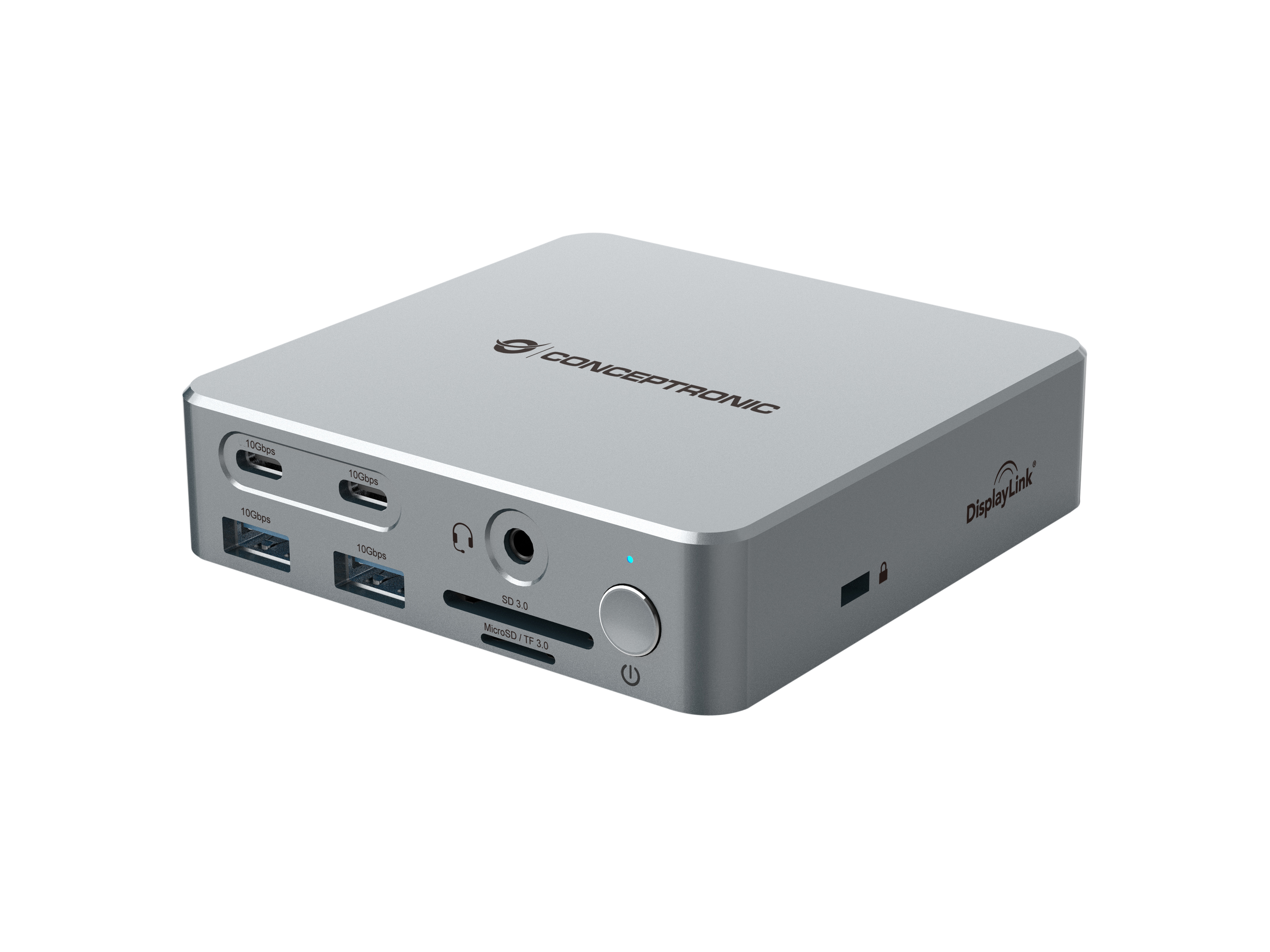 15-in-1 DisplayLink USB 3.2 Gen 2 Docking Station - USB-A 5Gbps x 2 - USB-A 10Gbps x 2 - USB-C 10Gbps x 2 - HDMI x 2 - DisplayPo