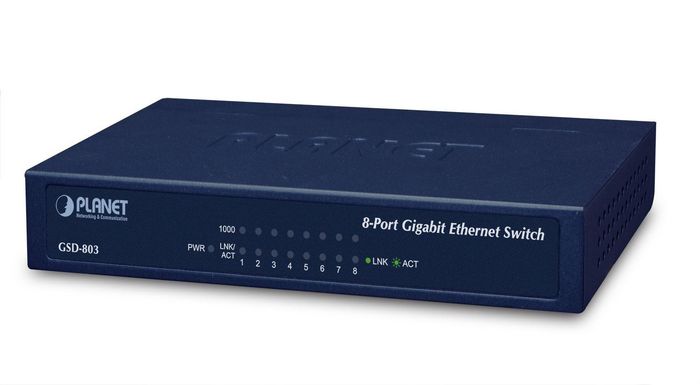 Planet 8-Port 10/100/1000Mbps Gigabit Ethernet Switch