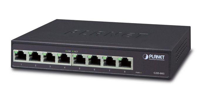 Planet 8-Port 10/100/1000BASE-T Gigabit Ethernet Switch
