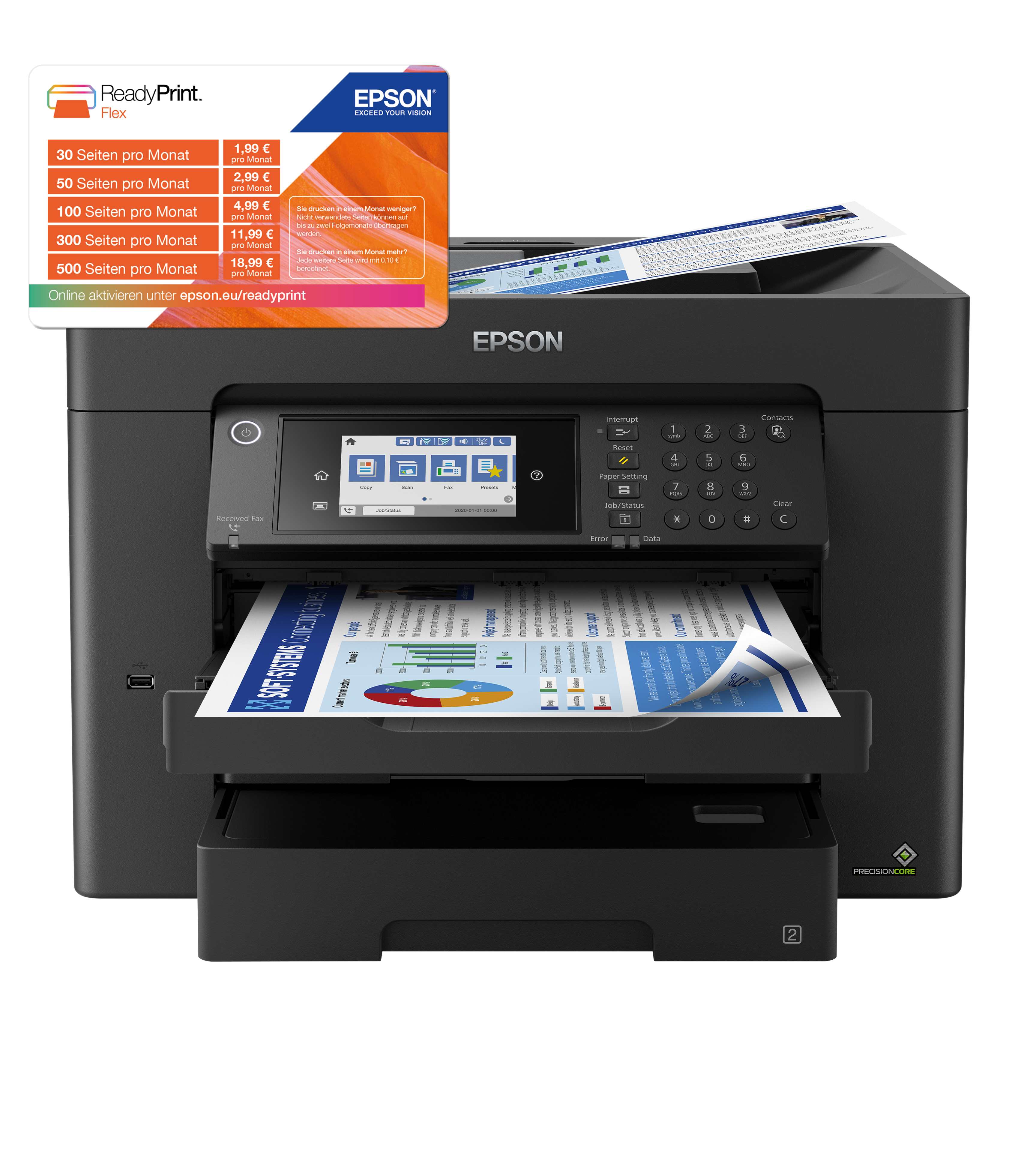 WorkForce Pro WF-7840DTWF Inkjet 4800 x 2400 DPI A3 Wi-Fi