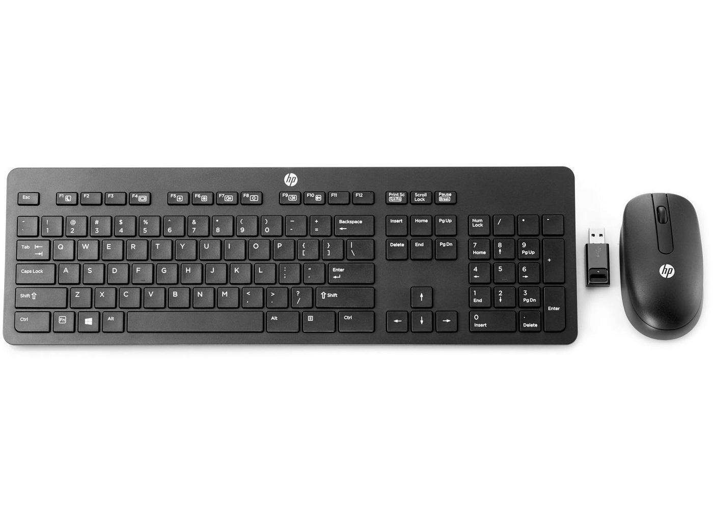 HP Wireless (Turkey) keyboard Mouse included Office RF Wireless Turkish Black