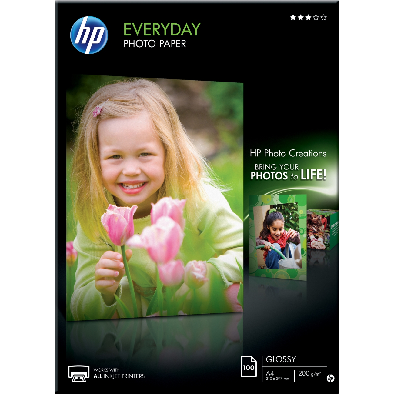 HP Everyday Photo Paper A4 (210 x 297 mm) 100 sheets Q2510A