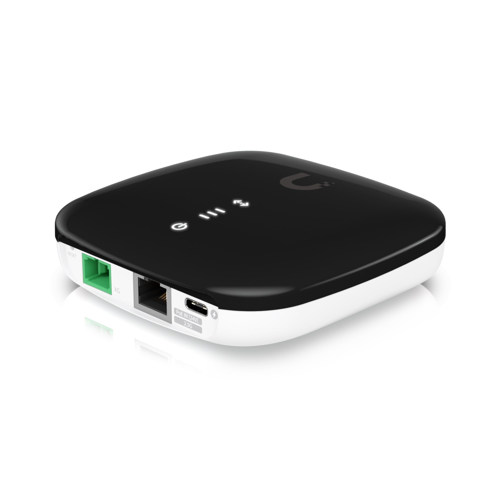Ubiquiti UISP-FIBER-XG 10Gbps XG-PON Optical Network Terminal with a EdgeRouter